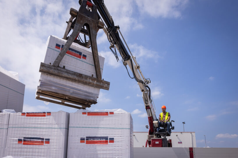Levering op de bouwplaats