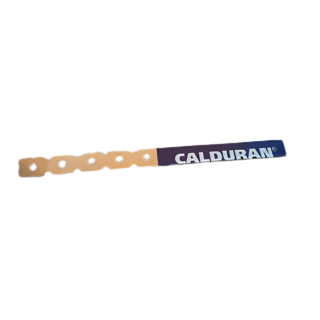 Glij anker - lijmkoppelstrip, waarvan de helft voorzien is van een plastic tape. De tape voorkomt hechting aan de mortel.